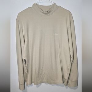 Columbia Cream Oatmeal Crew Neck Sweater Mens Medium B8